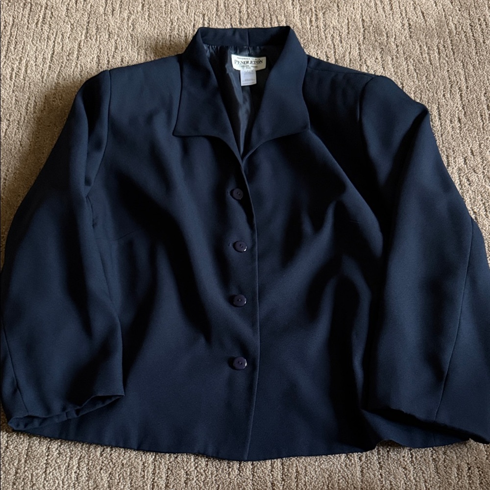 Pendleton Midnight Blue Blazer Vintage